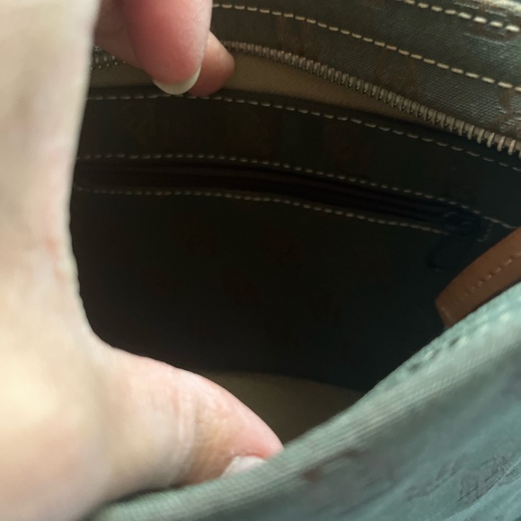 Dooney & Bourke Brown Monogram Shoulder Bag - Picture 5 of 8